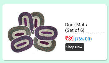Door Mats-Set Of 6 (small size- 12 x 16 inches)  
