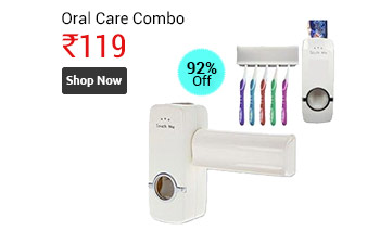 Automatic Toothpaste Dispenser And Tooth Brush Holder Set  