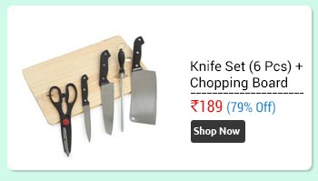 6 pcs Knife Set With Wooden Chopping Board  