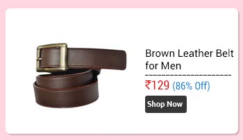 Brown Leather Belt for Men  