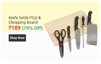 6 pcs Knife Set With Wooden Chopping Board  