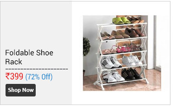 Foldable  Stainless Steel Shoe Rack 5 Tier (16 Pair)  
