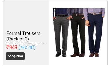 Gwalior Premium Formal Trousers Pack of 3  