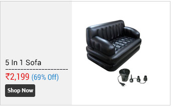 Black 5 In 1 Sofa Inflatable Bestway Air Bed  