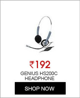 Genius Hs200C Lightweight Headset Headphone With Rotational Mic