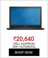 Dell Inspiron 3541 Notebook (APU Dual Core E1/ 4GB/ 500GB/ Win8.1)