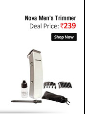 Nova Smart Cordless NHT 1046 Trimmer For Men(White)  