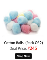 Cotton Balls - 50 Pieces Pkt. - pack of 2  