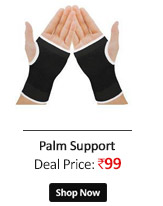 Fitwell New Elastic Pair of Palm Support - Freesize  