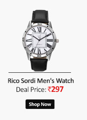 Rico Sordi Mens Black Leather Analog Watch (Rsmw_L10)  