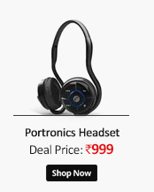 Portronics Muffs Wireless Music Bluetooth Headset POR 149  