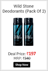 Wild Stone Aqua Fresh Deodorant 150ml (for Men) Combo Pack of 2  