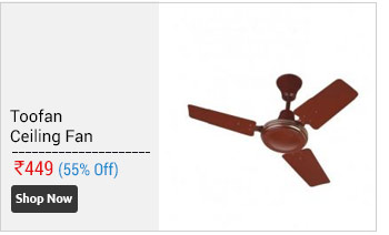 Toofan 600mm Ceiling Fan 24 Inches (Brown)  