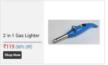 2 IN 1 GAS LIGHTER WITH LED TORCH  