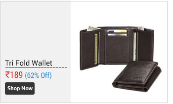 Tri Fold Leather Wallet  