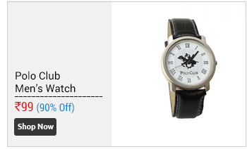 Polo Club Analog Black Leather Imperial Watch - Men  