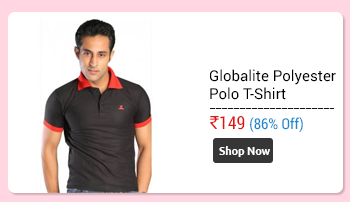 Globalite Black Polyester Polo Tshirt for Men  