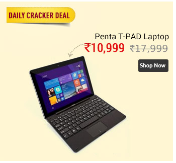 Penta T-PAD Detachable Touchscreen Laptop(IntelQuadCore/Upto 1.84GHz/Win10/2GB RAM/32GB-Expandable Upto 256GB)  