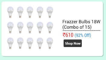 Frazzer 18 W LED BULB ( Combo pack of 15)  