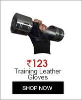 Weight Lifting & Training Leather Gloves With Padded Palm