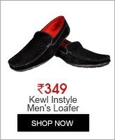 Kewl Instyle Black Trendy Men's Slip On Loafer