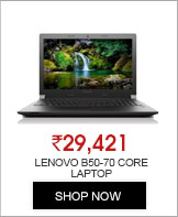 LENOVO B50-70 CORE i5-4210U 4TH GEN/4GB RAM/500GB HDD/15.6 INCH/DOS/WITHOUT BAG