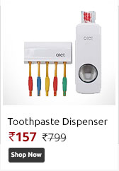 Automatic Toothpaste Dispenser with Detachable Toothbrush Holder