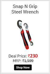 Snap N Grip Red Steel Multipurpose Wrench - Set Of 2  