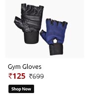 Gym Gloves with Blue net  