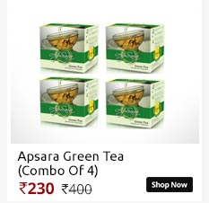 Apsara Green Tea 4 Boxes of 100gm  