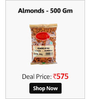 Miltop California Almonds - 500 Gm  