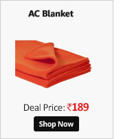Elegance Orange Plain Single AC Blanket (Plain5)  