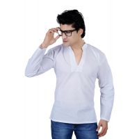 Caris Stylish White Short Kurta