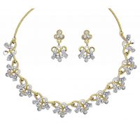 Dg Jewels 24k Gold Plated Bollywood Beautiful Necklace Set-CNS9224