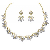 Dg Jewels 24k Gold Plated Bollywood Beautiful Necklace Set-CNS9224