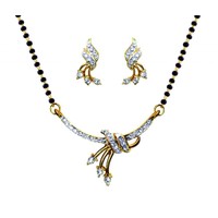 Dg Jewels 24k Gold Plated Bollywood Pretty Mangalsutra Set-CMS7073
