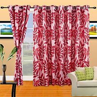 Cortina Beautiful Leaves Door Curtain- 4 Color Option