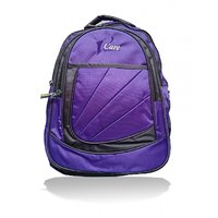 Vcare Purple Polyester School bag with Laptop compatibility