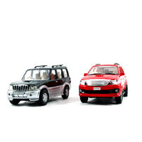 Toyzstation Scorpio & Fortuner Miniature SUV(Black, Red)