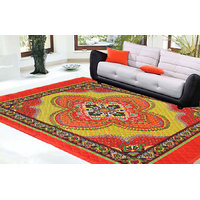 Beautiful Designer Quilted Carpet (Maroon)