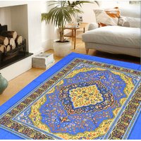 Beautiful Designer Quilted Carpet (Blue)