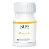 INLIFE Curcumin Turmeric Extract 500mg,60 Veg Capsules For Brain & Immune Health