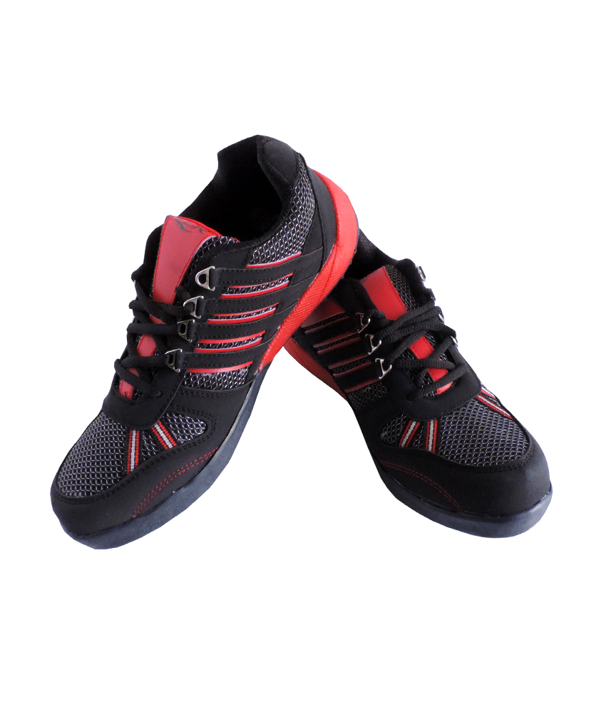 Lancer Sweden Black Red Stylish Sports Shoes For Men: Buy Online from ...