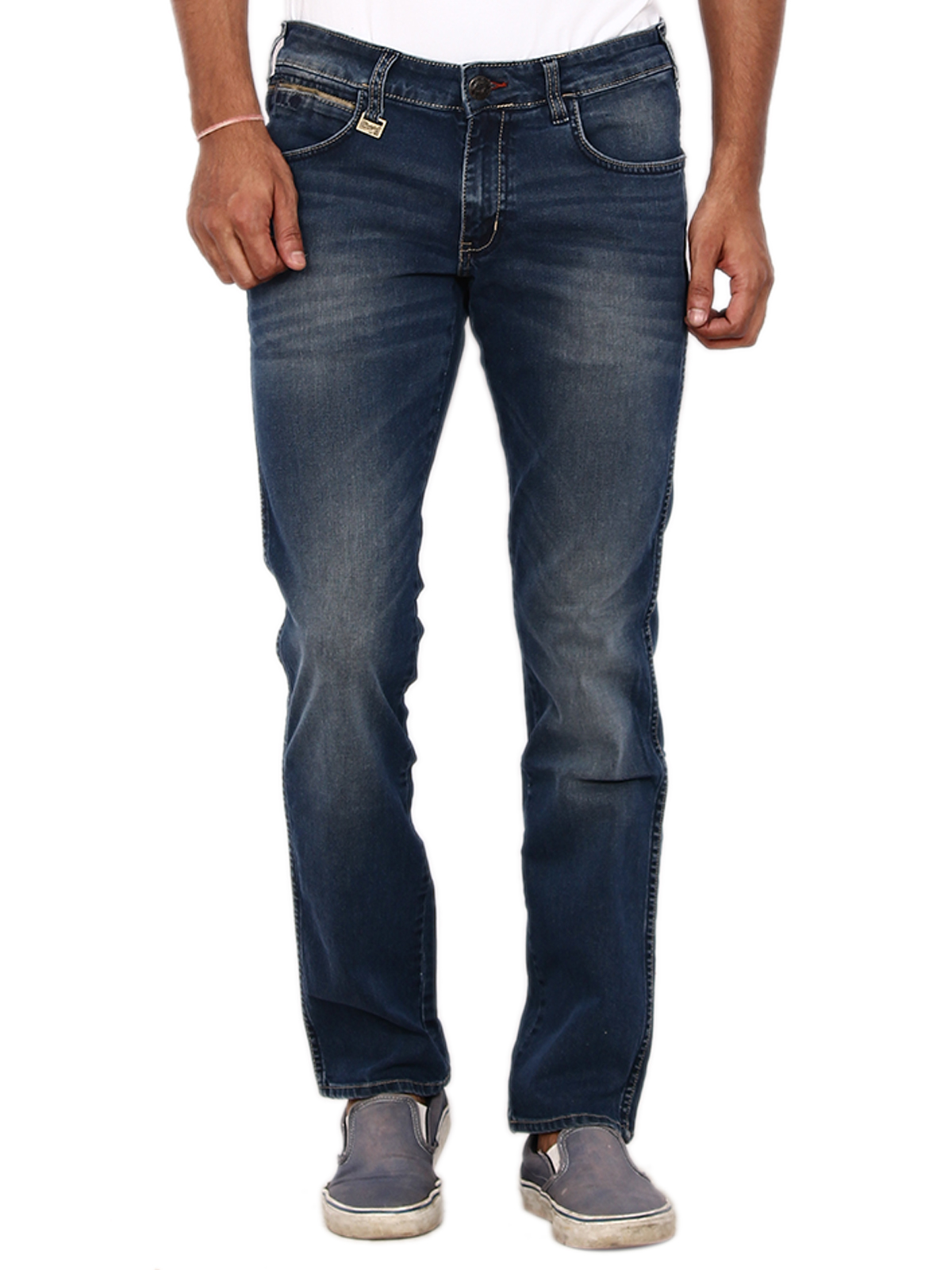 Buy Wrangler Rockville Leather Piping Jeans Online in India - 90459526 ...