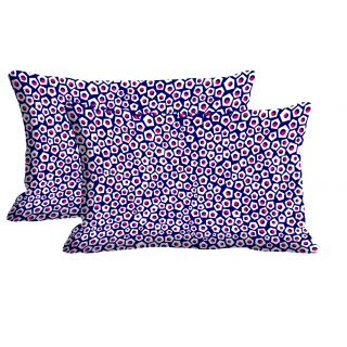 Polygon Pattern Set Of 2 Pc Digitally Printed Pillow Cover -Size(12x18)